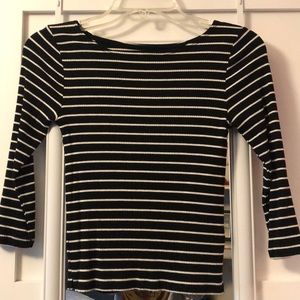 Striped Hollister crop top
